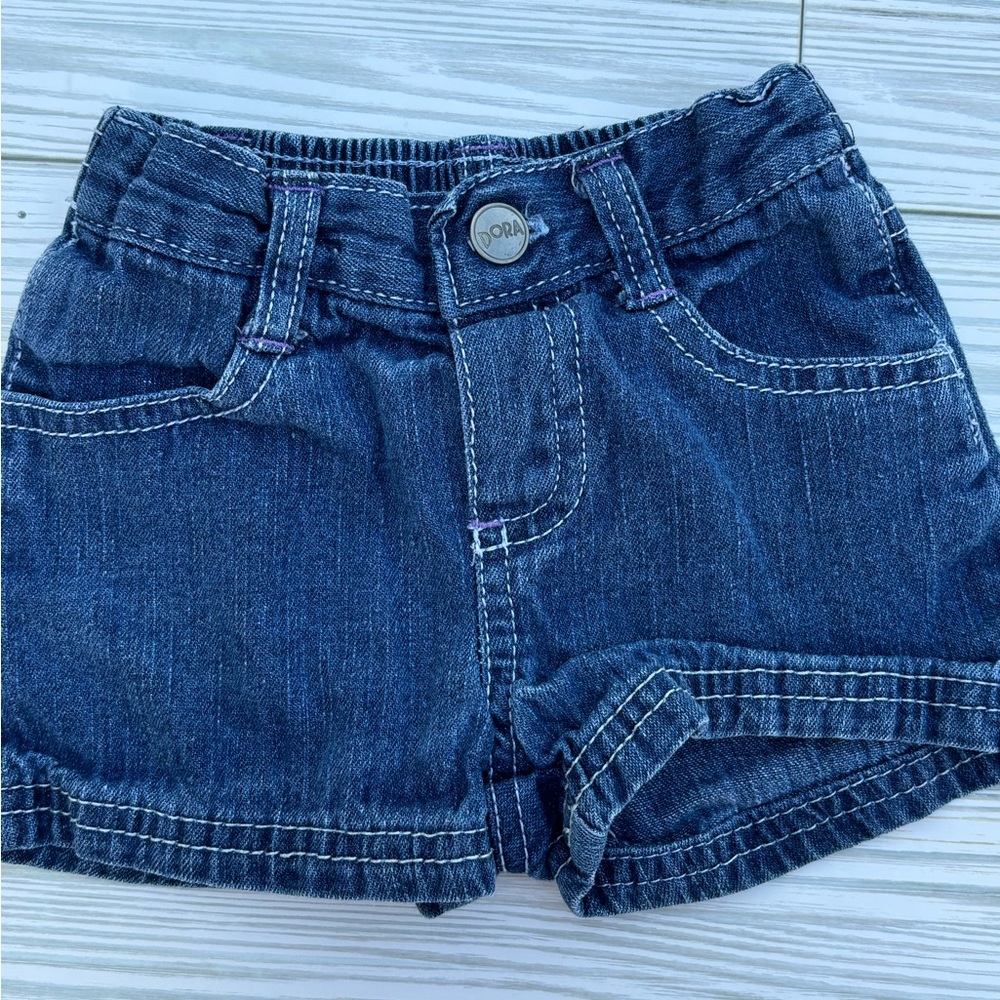 Dora Blue Denim Shorts Classic Style